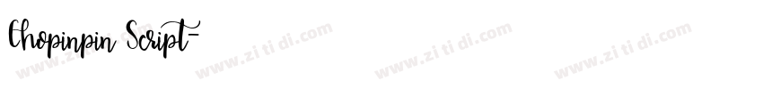 Chopinpin Script字体转换